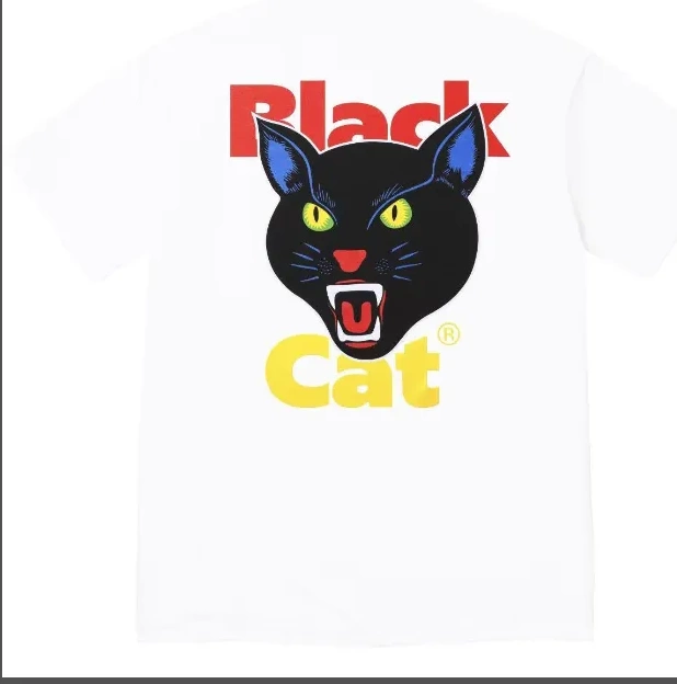 Black L TEE S XL and 24 Black White Cat M BLACK CAT 0322